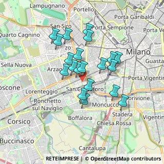 Mappa Via Savona, 20143 Milano MI, Italia (1.4525)