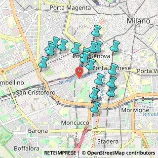 Mappa Ripa di Porta Ticinese, 20143 Milano MI, Italia (0.805)