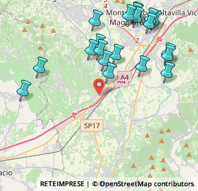 Mappa Via Giuseppe Garibaldi, 36054 Montebello Vicentino VI, Italia (4.676)