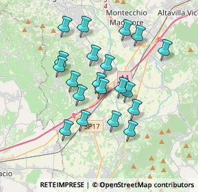 Mappa Via Giuseppe Garibaldi, 36054 Montebello Vicentino VI, Italia (3.154)