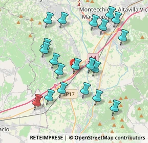 Mappa Via Giuseppe Garibaldi, 36054 Montebello Vicentino VI, Italia (4.0015)