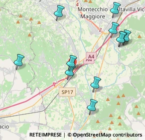 Mappa Via Giuseppe Garibaldi, 36054 Montebello Vicentino VI, Italia (4.63545)