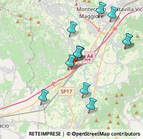 Mappa Via Giuseppe Garibaldi, 36054 Montebello Vicentino VI, Italia (3.79583)