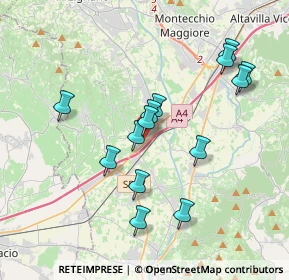 Mappa Via Giuseppe Garibaldi, 36054 Montebello Vicentino VI, Italia (3.50214)