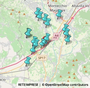 Mappa Via Giuseppe Garibaldi, 36054 Montebello Vicentino VI, Italia (3.00235)