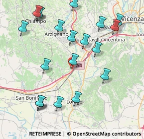 Mappa Via Giuseppe Garibaldi, 36054 Montebello Vicentino VI, Italia (9.4265)