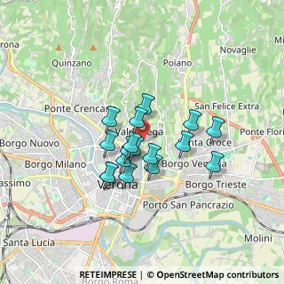 Mappa Via S. Carlo, 37129 Verona VR, Italia (1.25)