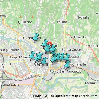 Mappa Via S. Carlo, 37129 Verona VR, Italia (1.27125)