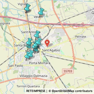 Mappa Strada Privata Due Ponti, 28100 Novara NO, Italia (1.98667)
