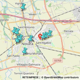 Mappa Strada Privata Due Ponti, 28100 Novara NO, Italia (1.98273)