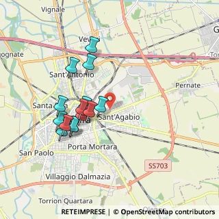 Mappa Strada Privata Due Ponti, 28100 Novara NO, Italia (1.69714)