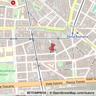 Mappa Via Atto Vannucci, 13, 7, 20135 Milano, Milano (Lombardia)