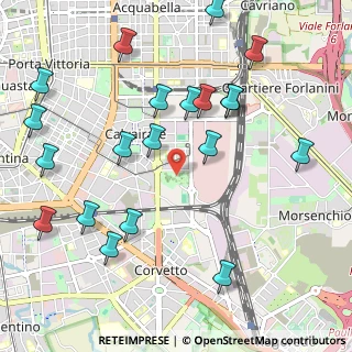 Mappa Via Monte Cimone, 20137 Milano MI, Italia (1.2255)