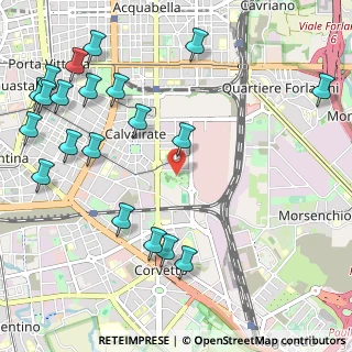 Mappa Via Monte Cimone, 20137 Milano MI, Italia (1.3985)