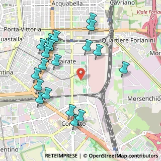 Mappa Via Monte Cimone, 20137 Milano MI, Italia (1.1305)