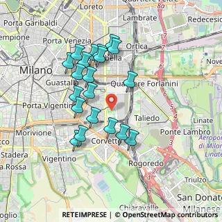 Mappa Via Monte Cimone, 20137 Milano MI, Italia (1.654)