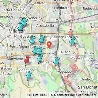 Mappa Via Monte Cimone, 20137 Milano MI, Italia (2.08833)