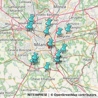 Mappa Via Monte Cimone, 20137 Milano MI, Italia (6.78063)