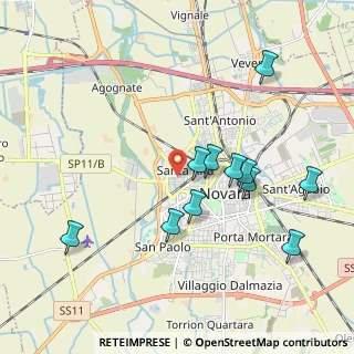 Mappa Via Giancarlo Maggi, 28100 Novara NO, Italia (1.93909)