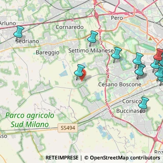Mappa Via Giuseppe Ungaretti, 20047 Cusago MI, Italia (7.1495)