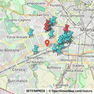 Mappa Via Gentile Bellini, 20146 Milano MI, Italia (1.484)
