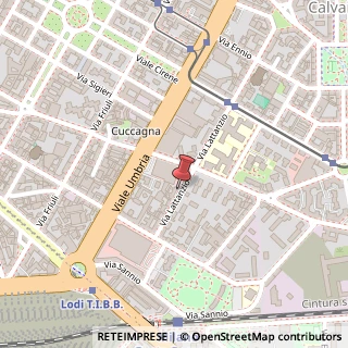 Mappa Via Lattanzio, 15, 20137 Milano, Milano (Lombardia)