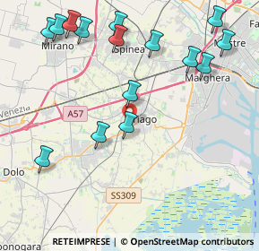 Mappa Via Stazione Oriago, 30034 Mira VE, Italia (4.92467)