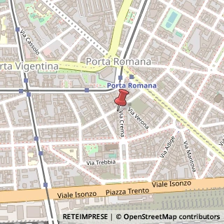 Mappa Via Crema, 8, 20135 Milano, Milano (Lombardia)