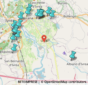 Mappa Via Frandina, 10015 Ivrea TO, Italia (2.5705)