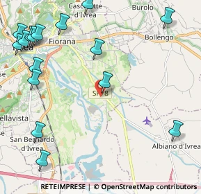 Mappa Via Frandina, 10015 Ivrea TO, Italia (2.97313)