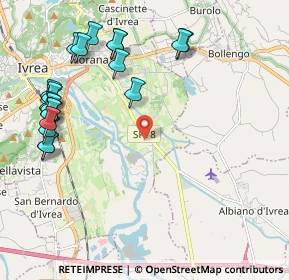 Mappa Via Frandina, 10015 Ivrea TO, Italia (2.5115)