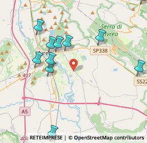 Mappa Via Frandina, 10015 Ivrea TO, Italia (4.68364)