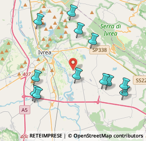 Mappa Via Frandina, 10015 Ivrea TO, Italia (4.47333)