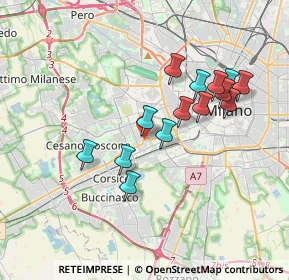 Mappa Via dei Garofani, 20147 Milano MI, Italia (3.24)