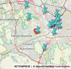 Mappa Via dei Garofani, 20147 Milano MI, Italia (4.20429)