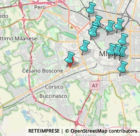 Mappa Via dei Garofani, 20147 Milano MI, Italia (4.55769)
