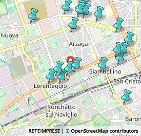 Mappa Via dei Garofani, 20147 Milano MI, Italia (1.1795)