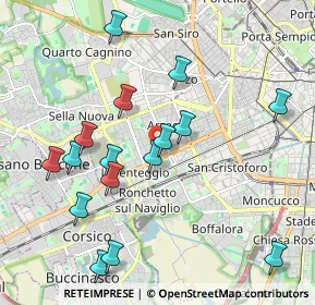 Mappa Via dei Garofani, 20147 Milano MI, Italia (2.10938)