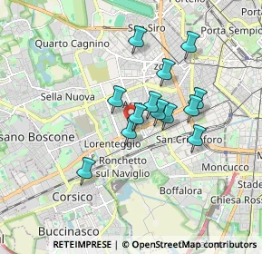 Mappa Via dei Garofani, 20147 Milano MI, Italia (1.34692)