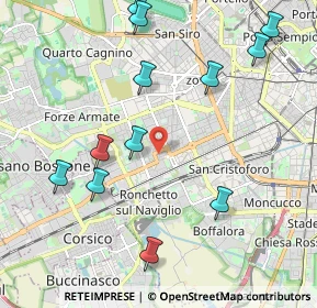 Mappa Via dei Garofani, 20147 Milano MI, Italia (2.36167)