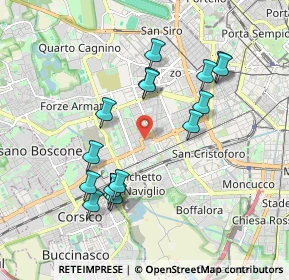 Mappa Via dei Garofani, 20147 Milano MI, Italia (1.8475)
