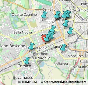 Mappa Via dei Garofani, 20147 Milano MI, Italia (1.735)