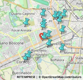 Mappa Via dei Garofani, 20147 Milano MI, Italia (1.74467)