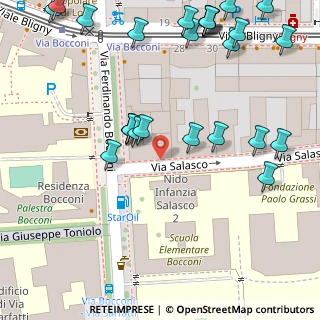 Mappa Via Ferdinando Bocconi, 20136 Milano MI, Italia (0.06923)