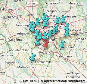 Mappa Via Lorenteggio, 20100 Milano MI, Italia (10.363)