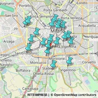 Mappa Uffici: Corso San Gottardo, 20136 Milano MI, Italia (1.6055)
