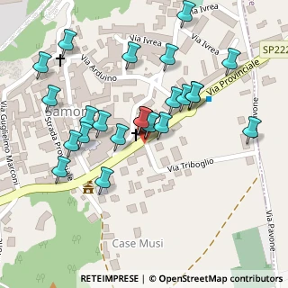 Mappa Via Piave, 10010 Samone TO, Italia (0.1)