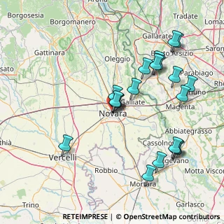 Mappa Via Giovanni Prati, 28100 Novara NO, Italia (16.443)