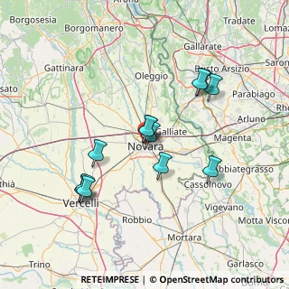Mappa Via Giovanni Prati, 28100 Novara NO, Italia (13.02417)