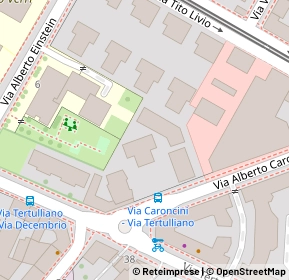 Mappa Via Alberto Caroncini, 20137 Milano MI, Italia (0.08462)